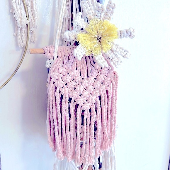 Modern »-»MaCrÄmË DeCoR«—« bOhO sTyLe | Woven Fiber Art | Multi-use Embellish - Picture 3 of 15